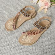 Bohemian sandalen met kralendetails - Maya