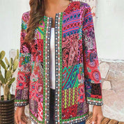 Bohemian dames vest met kleurrijk patchwork - Zaria