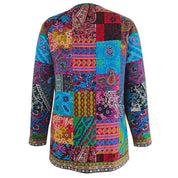 Bohemian dames vest met kleurrijk patchwork - Zaria