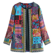 Bohemian dames vest met kleurrijk patchwork - Zaria