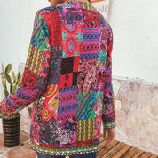 Bohemian dames vest met kleurrijk patchwork - Zaria