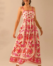 Bohemian maxi jurk met print – Zafira