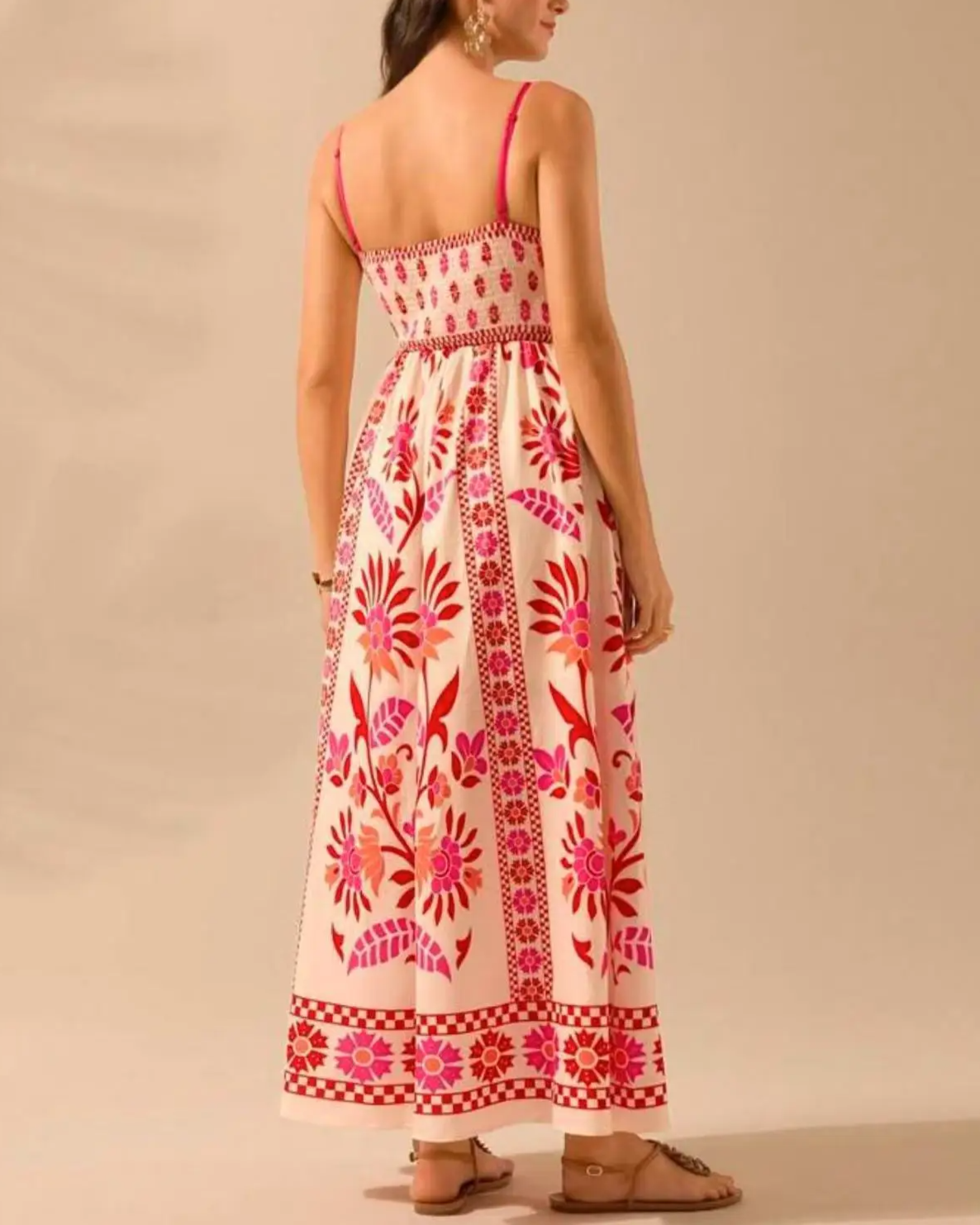 Bohemian maxi jurk met print – Zafira