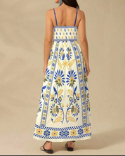 Bohemian maxi jurk met print – Zafira