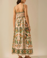 Bohemian maxi jurk met print – Zafira