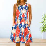 Boho zomerjurk met kleurrijke print - Mila