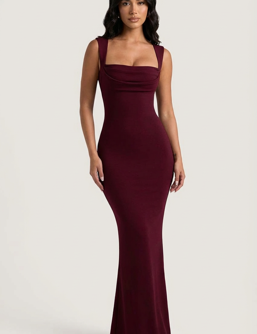 Bordeauxmaxijurkmetvierkantehalsenelegantepasvorm00004.png