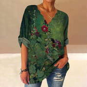 Botanical Elegance Blouse - Jessica