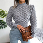 Bubble-knit pullover met structuur – Sofia