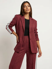 Casual chic blazer set met zijstrepen - Nova