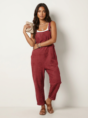 Casual women's dungaree jumpsuit - Lola