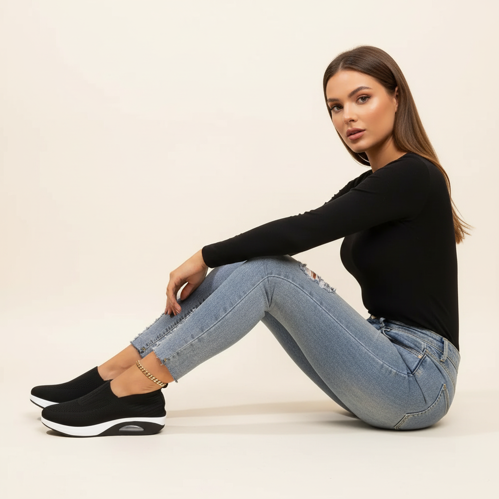 comfortabele en ademende damesschoenen voor dagelijks wandelen.