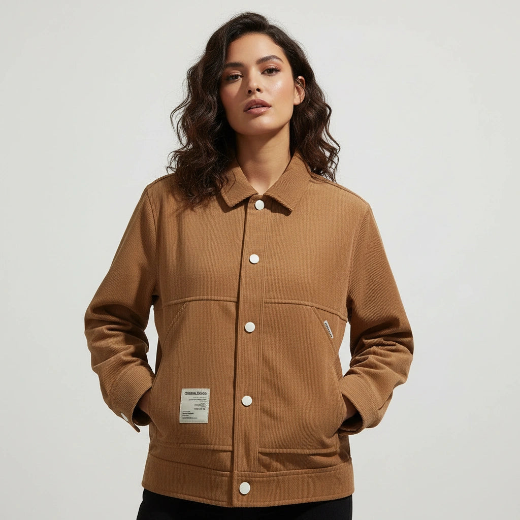 Casual corduroy dames jack – Lucienne
