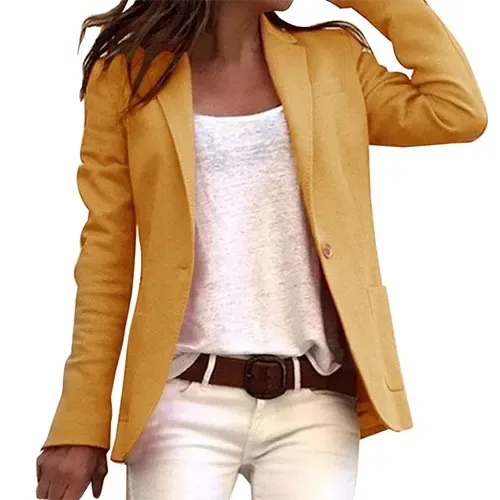 Casual dames blazer met lange mouwen – Isaline