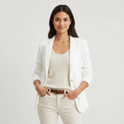 Casual dames blazer met lange mouwen – Isaline