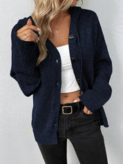 Casual gebreide dames cardigan met capuchon – Livia