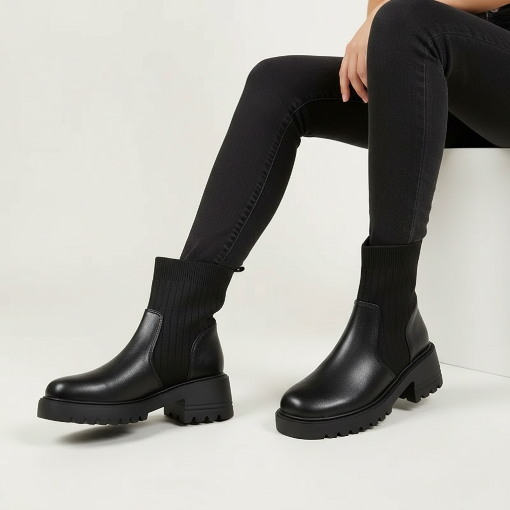 Chunky dames enkellaars – Maëlys