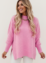 Chunky gebreide damestrui met structuur – Aurelle
