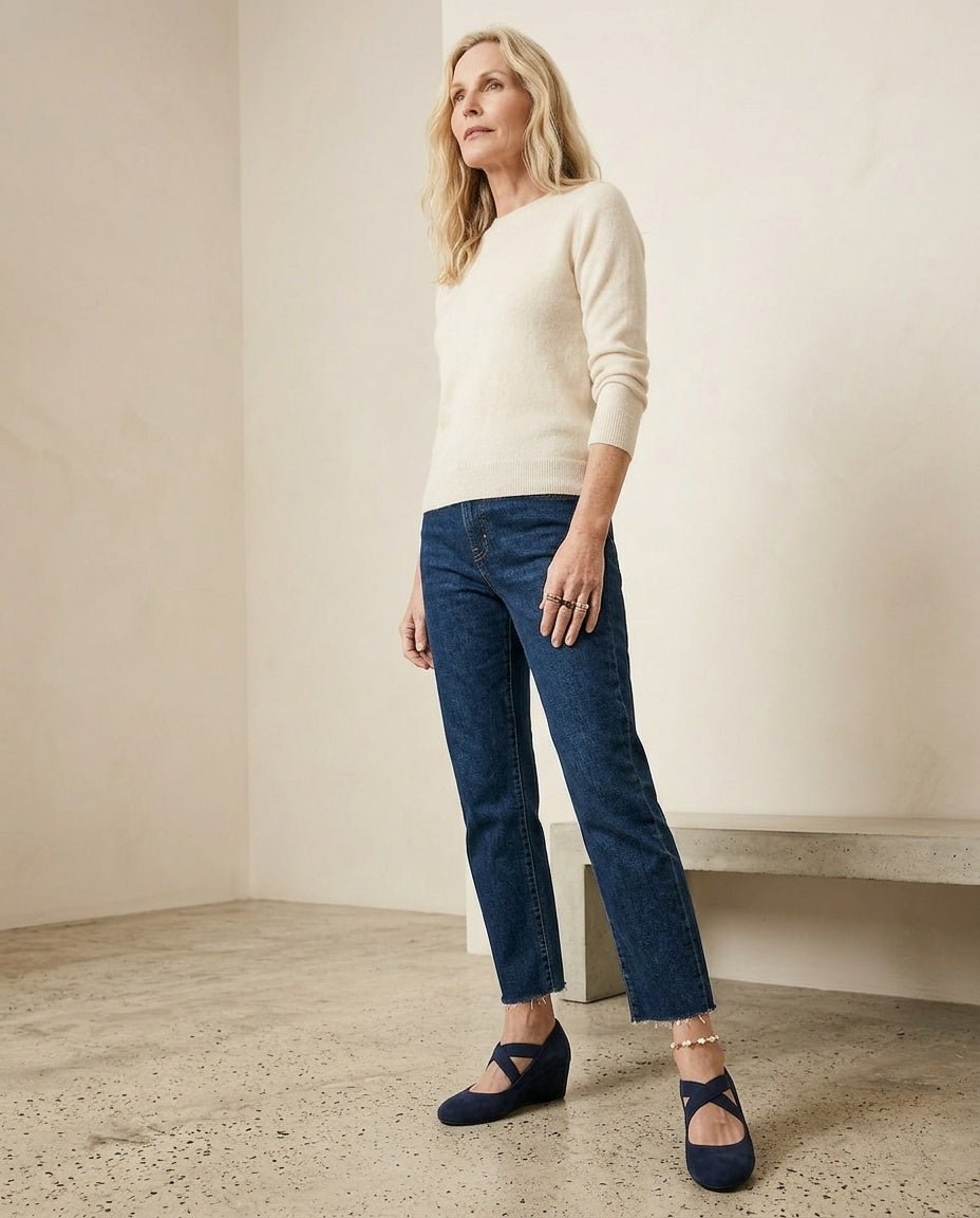 Comfort Stretch Mary Jane Flats – Sophie