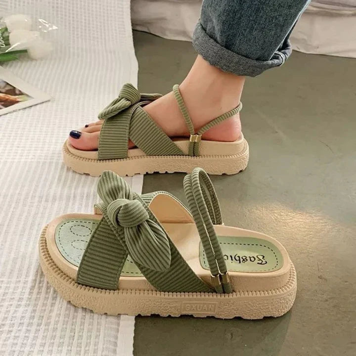 Comfort sandalen met strikdetail - Sophie