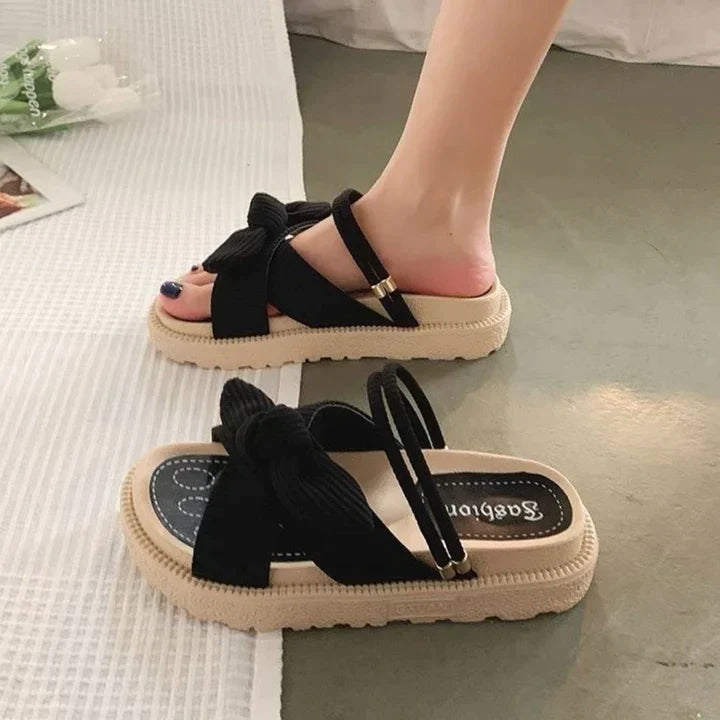 Comfort sandalen met strikdetail - Sophie
