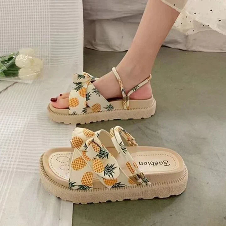 Comfort sandalen met strikdetail - Sophie