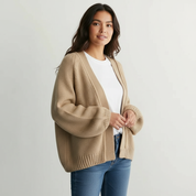 Comfortabel dames vest met ballonmouwen – Amara