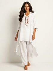 Comfortabele Dames Set met Tuniek en Losse Broek – Amara
