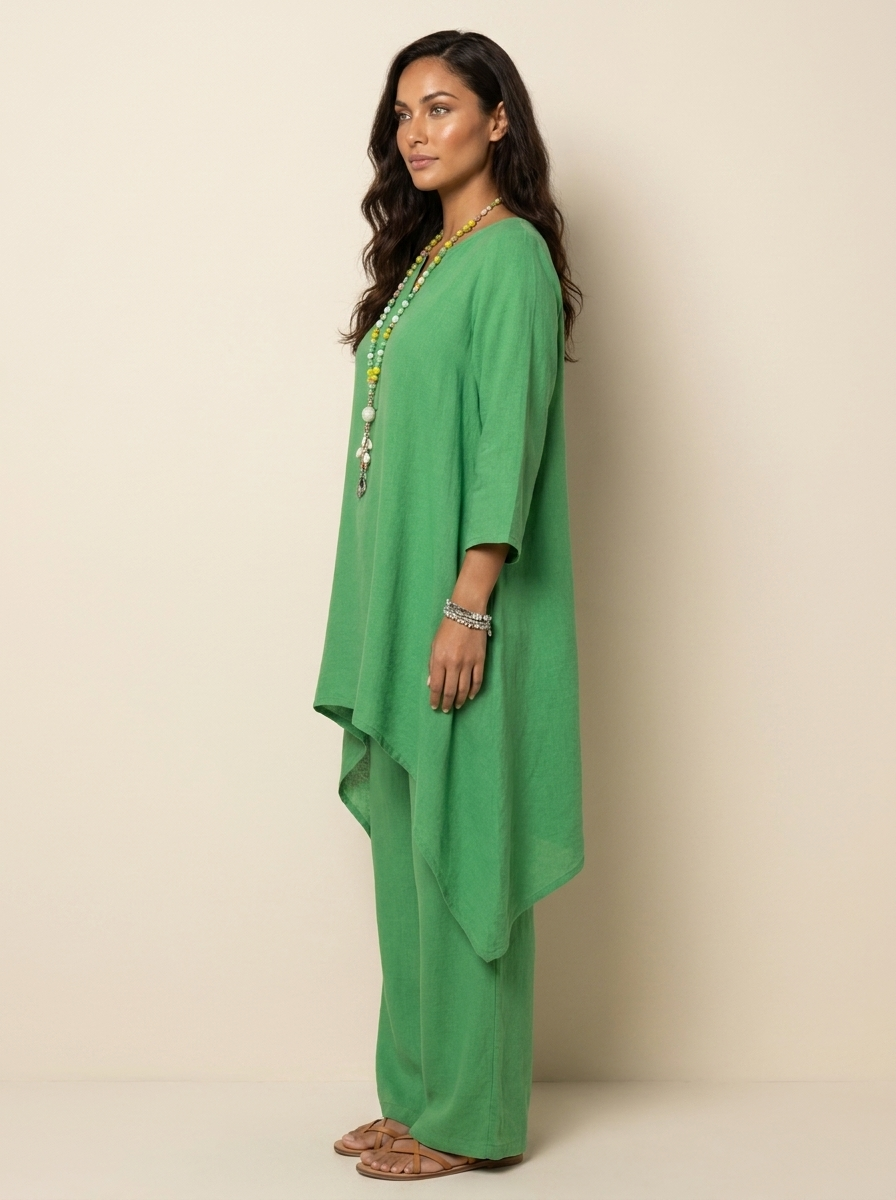 Comfortabele Dames Set met Tuniek en Losse Broek – Amara