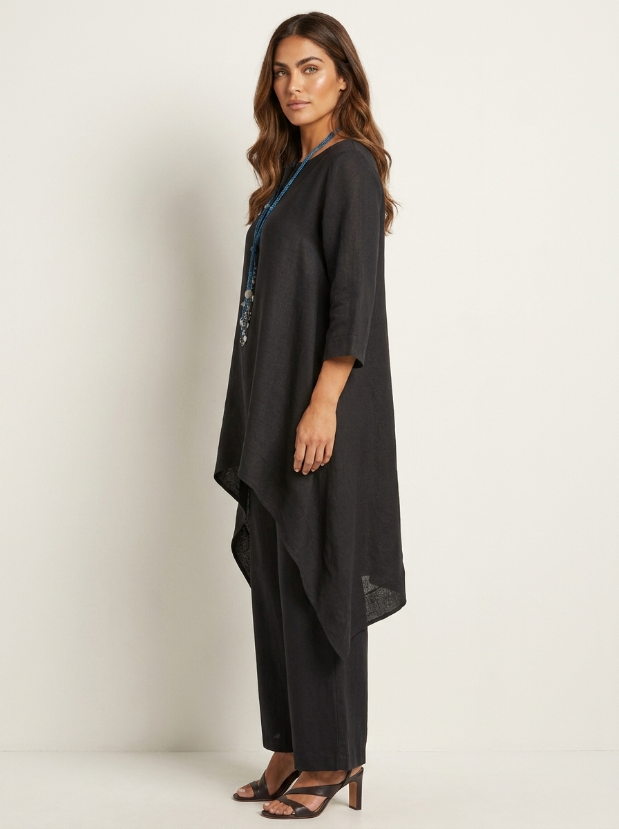 Comfortabele Dames Set met Tuniek en Losse Broek – Amara