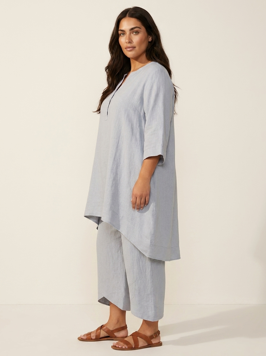 Comfortabele Dames Set met Tuniek en Losse Broek – Amara