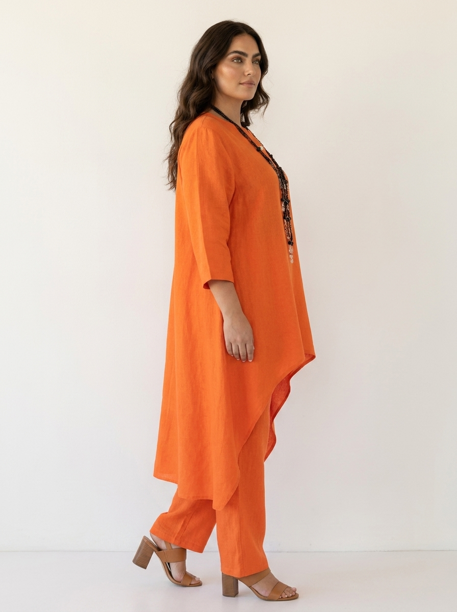 Comfortabele Dames Set met Tuniek en Losse Broek – Amara