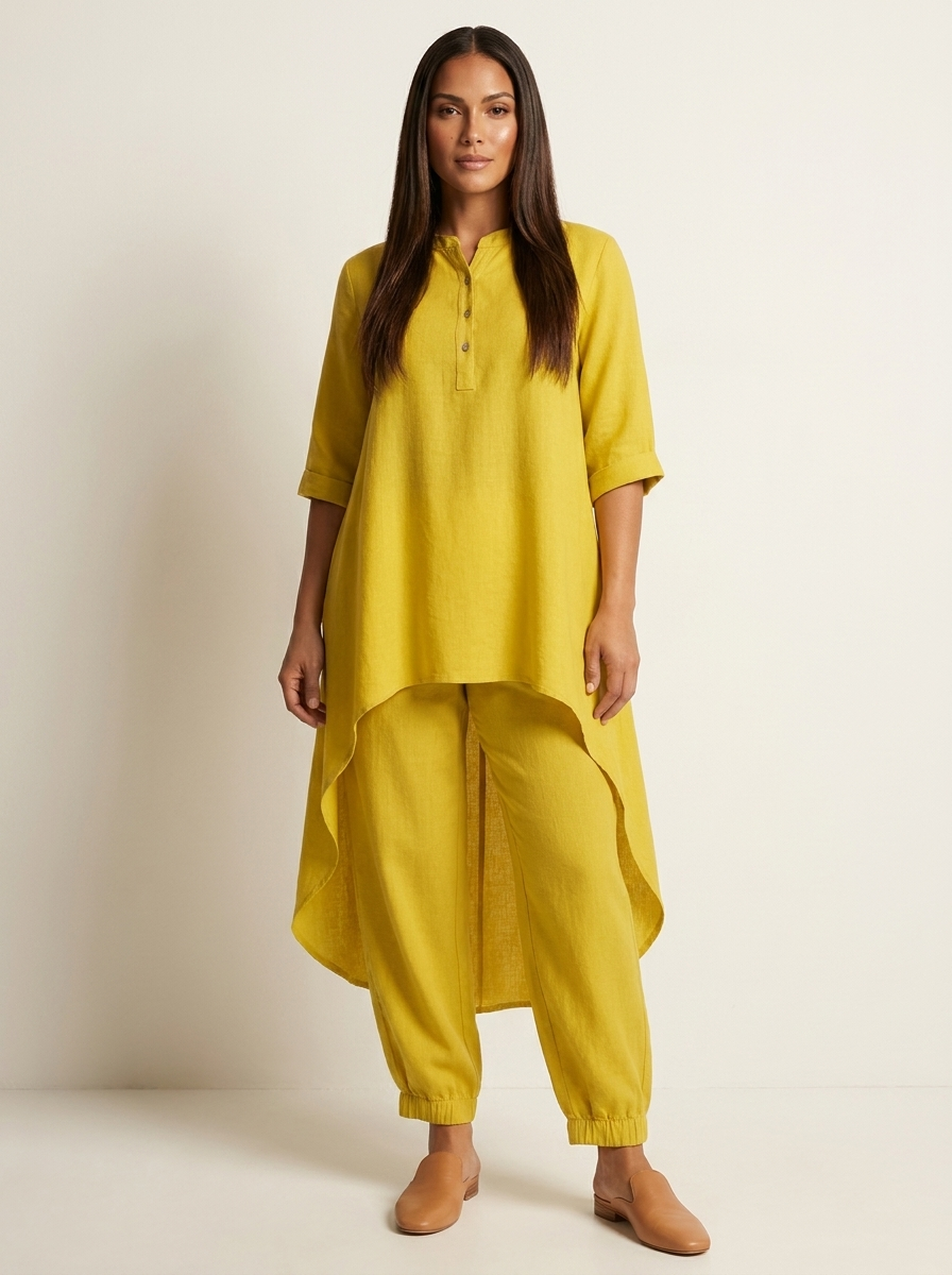 Comfortabele Dames Set met Tuniek en Losse Broek – Amara