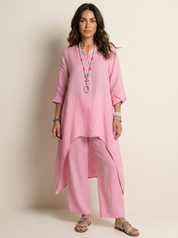 Comfortabele Dames Set met Tuniek en Losse Broek – Amara