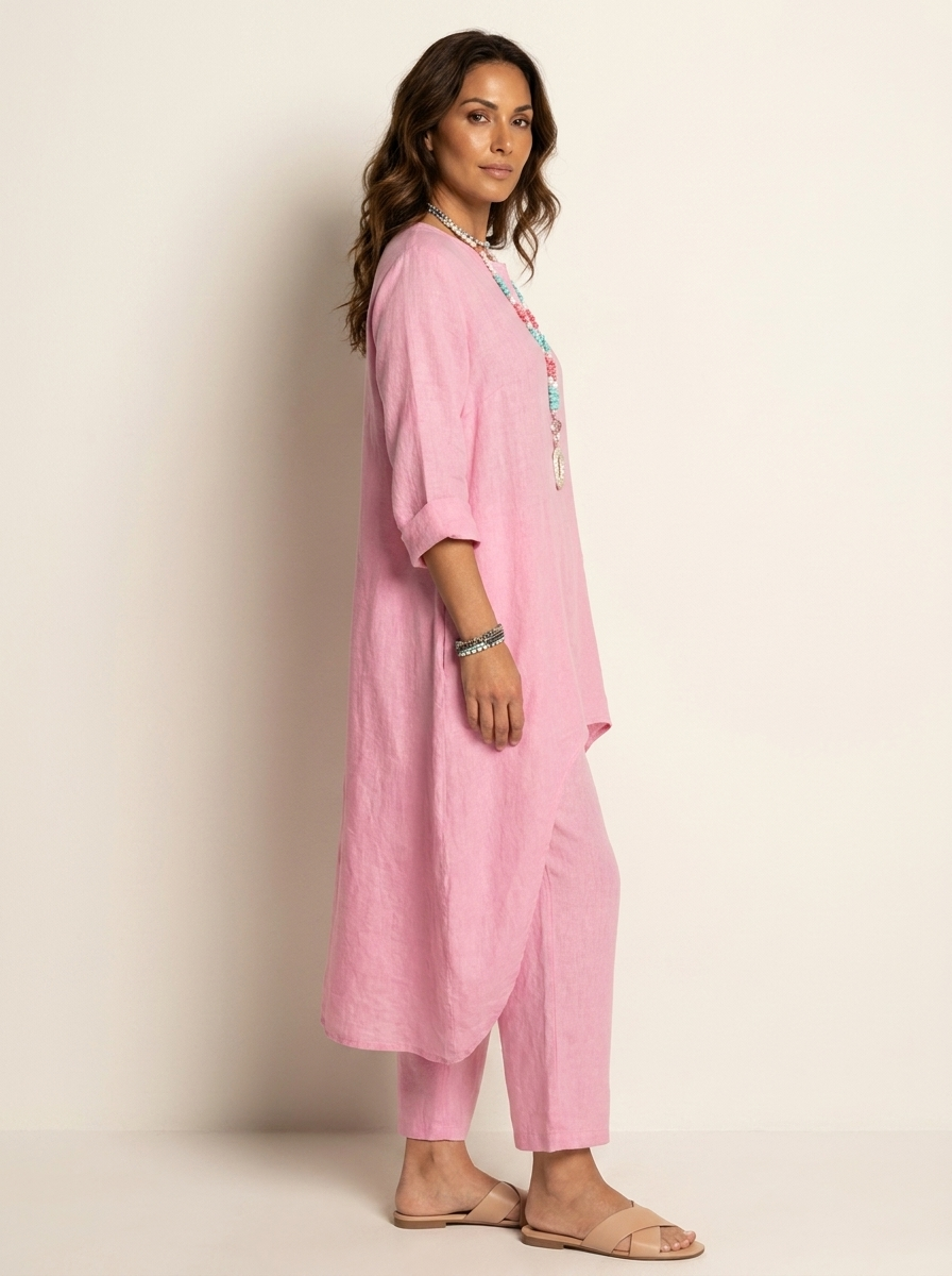 Comfortabele Dames Set met Tuniek en Losse Broek – Amara