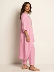 Comfortabele Dames Set met Tuniek en Losse Broek – Amara