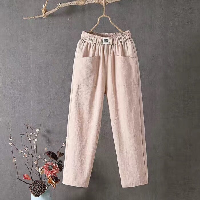 Comfortabele Linnen Look Broek - Femke