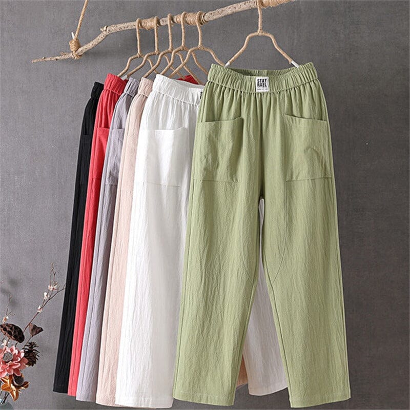 Comfortabele Linnen Look Broek - Femke