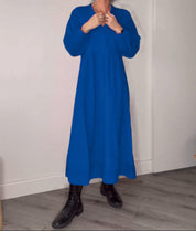 Comfortabele maxi jurk met V-hals - Lotte