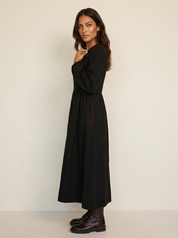 Comfortabele maxi jurk met V-hals - Lotte