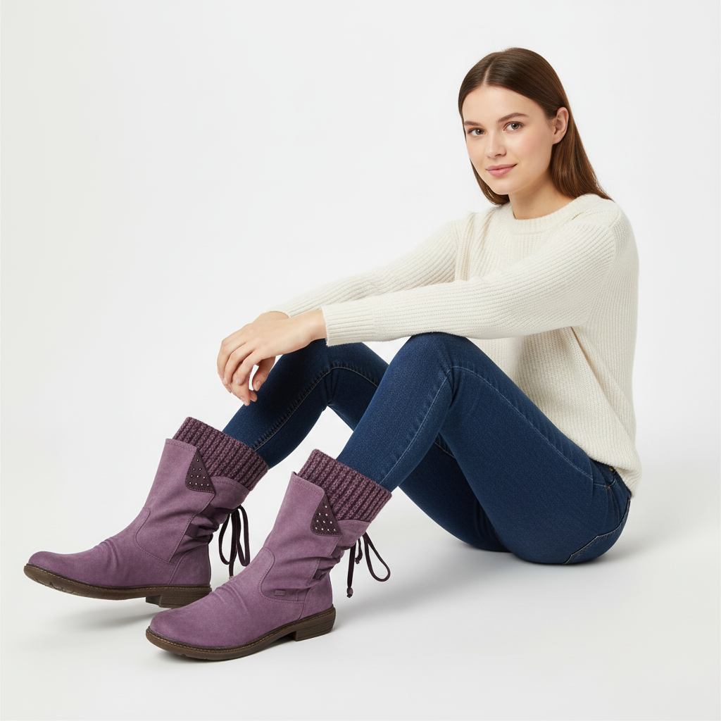 Comfortabele winterlaars met warme voering