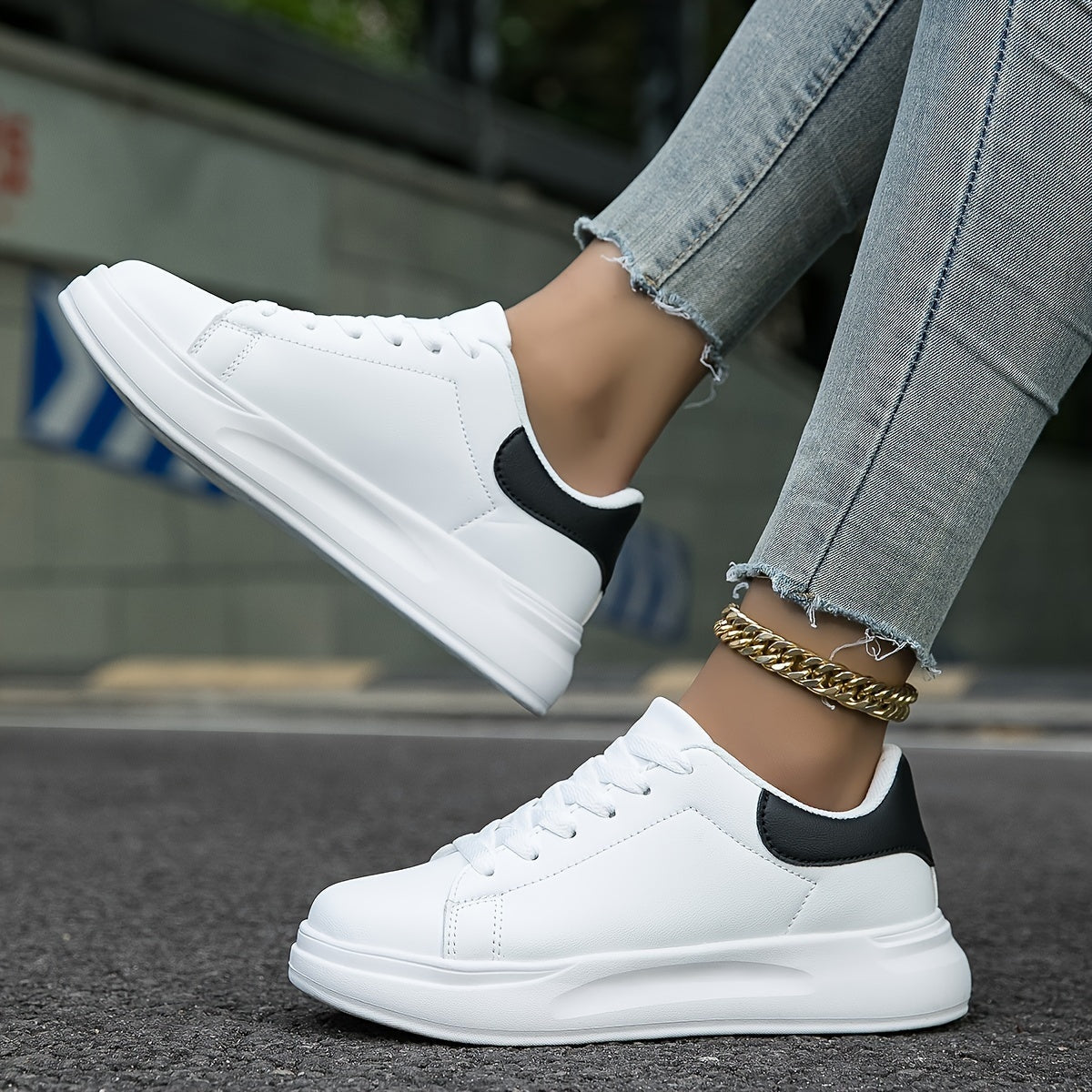 Comfortabele witte sneakers voor dames
