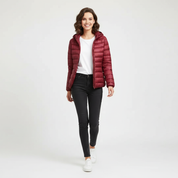 Comfortabele dames donsjack met sportieve pasvorm