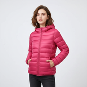 Comfortabele dames donsjack met sportieve pasvorm