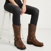 Comfortabele dameslaars met brede schacht