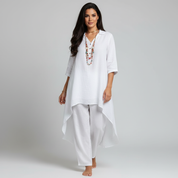 Comfortabele dames set met tuniek en losse broek
