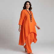 Comfortabele dames set met tuniek en losse broek
