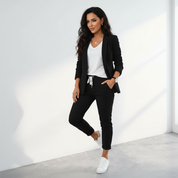 Comfortabele elegante damesblazer set