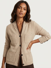 Comfortabele gebreid vest – Dena