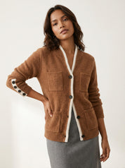 Comfortabele gebreid vest – Dena